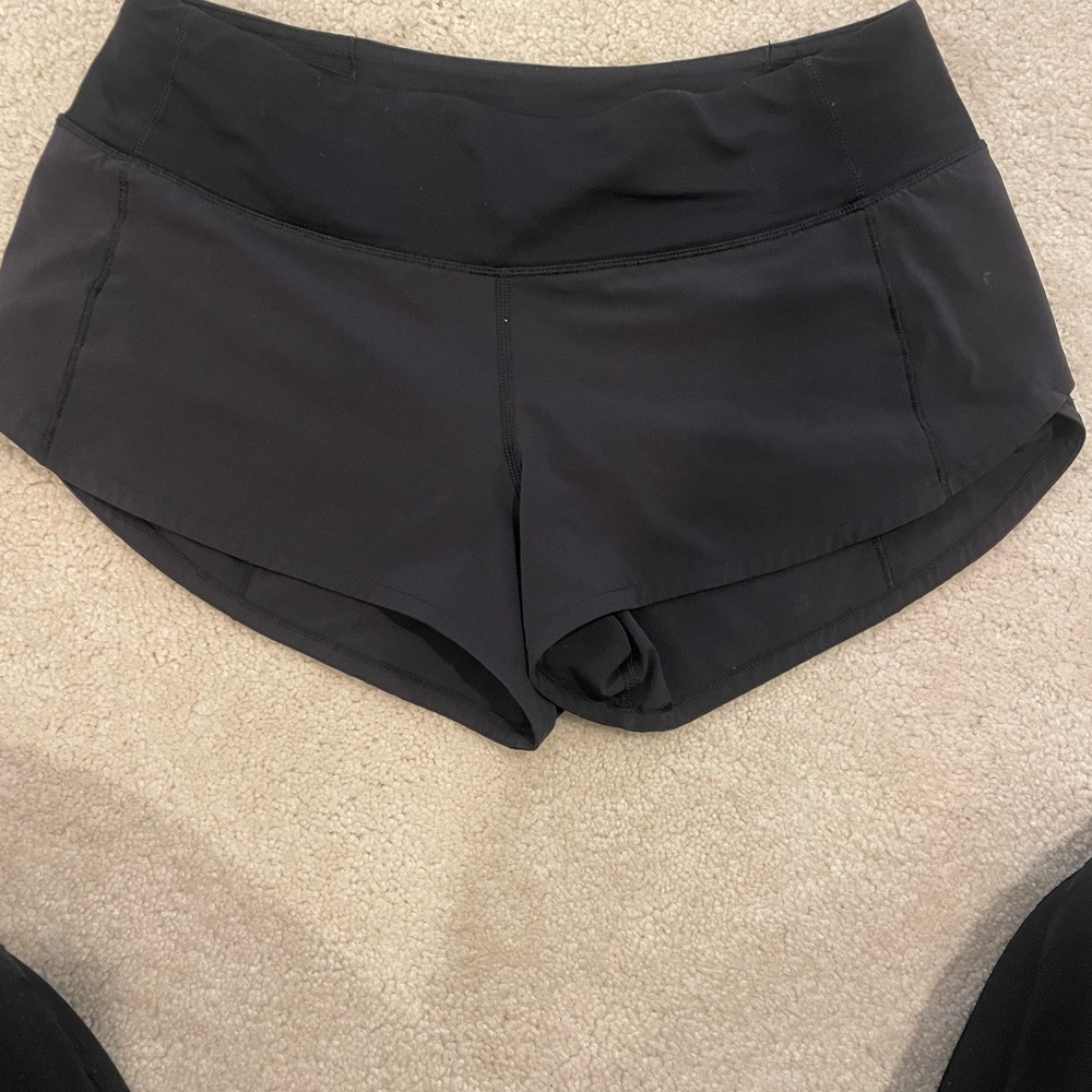 Lululemon Athletica Black Women's Athletic Shorts